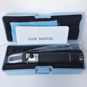 Salinity Refractometer for Seawater and Marine Fishkeeping Aquarium 0-100 PPT with Automatic Temperature Compensation - contents