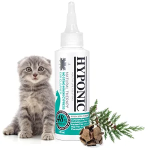 HYPONIC Premium No-Sting Hinoki Cypress Ear Cleaner (for All Cats 4.06 oz) - Cat Ear Cleaning Solution, Cleans and Removes Odors - image