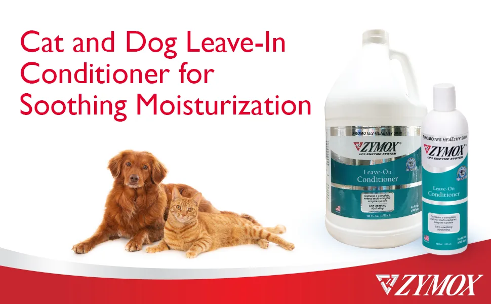 Zymox Leave On Conditioner for Pets, 12 fl oz - cat and dog conditioner
