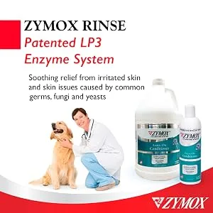 Zymox Leave On Conditioner for Pets, 12 fl oz - patented LP3 enzyme system
