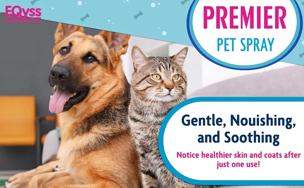 Eqyss Premier Pet Spray - Coat Moisturizer 16-Ounce - eqyss premier pet spray