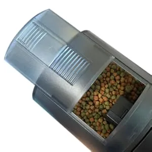 Automatic Fish Feeder for Fish Tank Timer Feeder for Vacation and Weekend Programmable Electric Fish Feeds Fish Food Dispenser for Aquarium Tank - Add from the top
