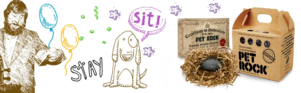 Pet Rock The Original by Gary Dahl - Pet Rock new packaging