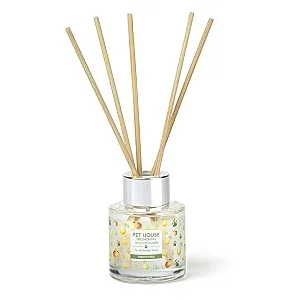 One Fur All, Pet House Reed Diffuser - Long Lasting Pet Odor Oil Diffuser - Non-Toxic Eco-Friendly Reed Diffuser Set & Diffuser Sticks - Air Freshening Scented Diffuser for Home (Fresh Citrus) - Fresh Citrus Reed