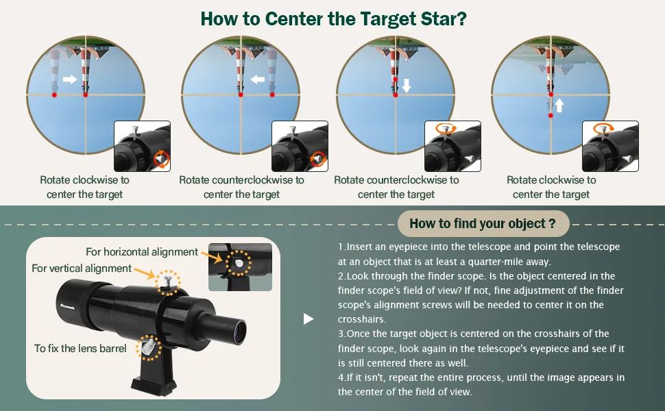 Astromania 9x50 Finder Scope, Black  Multi-Coated Altazimuth Mount - product information 3