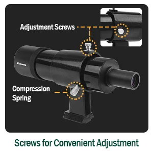 Astromania 9x50 Finder Scope, Black  Multi-Coated Altazimuth Mount - product information 5