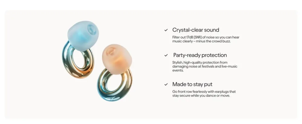 Loop x Coachella Experience 2 Earplugs - Coachella - loop experience ear plugs for noise reduction