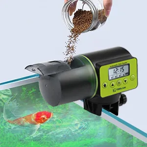 Auto Fish Feeder, Moisture-Proof Automatic Fish Feeder, Aquarium Tank Timer Feeder Vacation &Weekend 2 Fish Food Dispenser - auto fish feeder