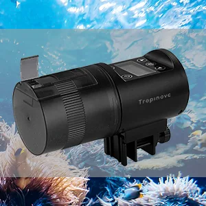 Tropinova Aquarium Automatic Fish Feeder Moisture-Proof Auto Fish Food Dispenser for Aquarium or Small Fish Turtle Tank - Moisture-proof Design
