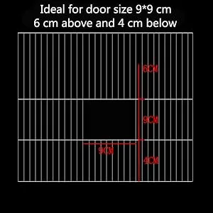 No Split Bird Seed Feeder for Cage,Parrot Automatic Foraging Systems Food Feeding Station with Perch,Heavty Acrylic,One-Step Moulding - Best door size fit for the feeder