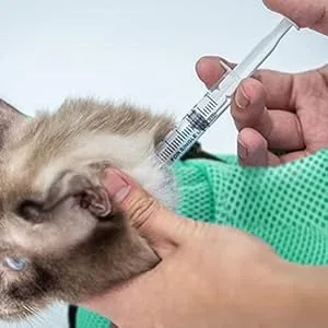 AWOOF Grooming Bag for Cats Adjustable Cat Bathing Bag Anti Scratch & Bite Polyester Soft Durable Mesh Cat Shower Bag for Small Medium Large Cats Nail Trimming Ear Cleaning Medicine Taking - Injection
