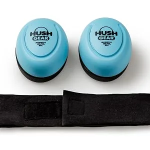 Mommy's Helper Hush Gear Noise Cancelling Headphones for Infants Ear Protection, Blue - Compact