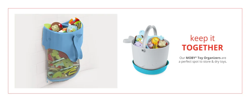Skip Hop Baby Bath Showerhead, Moby, Blue - Bath Organizers