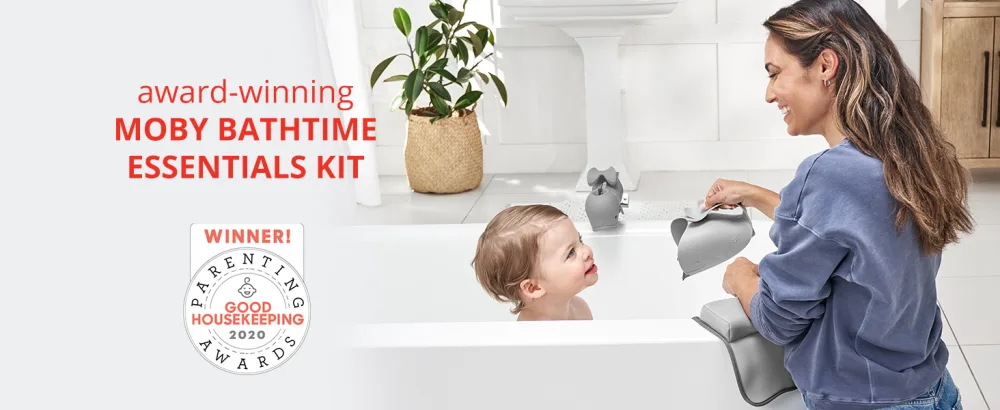 Skip Hop Baby Bath Showerhead, Moby, Blue - Moby Bathtime Essentials Kit