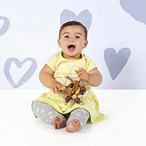 Manhattan Toy Artful Skwish Rattle and Teether Grasping Activity Toy - gift for 2 year old;gift for 3 year old;gift for 4 year old;gift for 5 year old