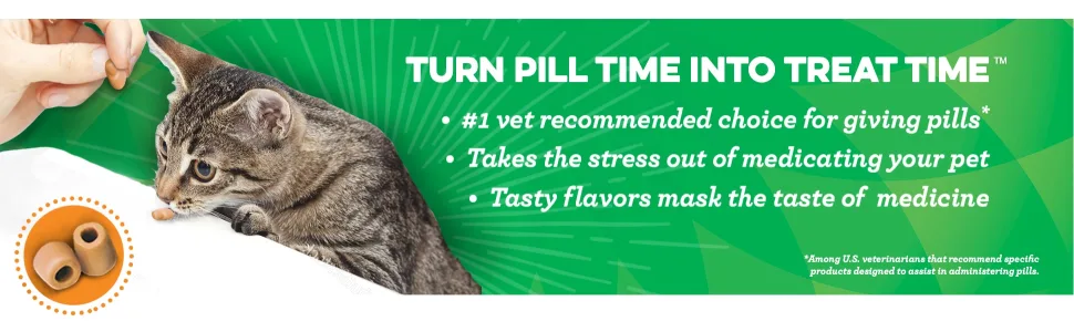 FELINE GREENIES Pill Pockets Natural Cat Treats, Chicken Flavor Chicken 3 Ounce (Pack of 1) - unspecified