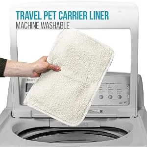 Sherpa 2-Pack Waterproof Travel Pet Carrier Replacement Liners, Absorbent & Machine Washable - Multiple Sizes Medium - machineWashable_