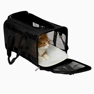 Sherpa 2-Pack Waterproof Travel Pet Carrier Replacement Liners, Absorbent & Machine Washable - Multiple Sizes Medium - sherpa LINER IN USE