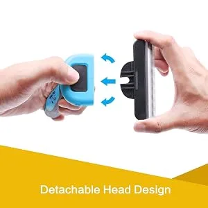 Pet Neat Pet Grooming Brush Effectively Reduces Shedding by Up to 95% Professional Deshedding Tool for Dogs and Cats Blue - Dog Brush