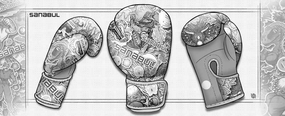 Sanabul Sticker Bomb Kids Boxing Kickboxing Training Gloves 4 OZ - Roar Rage - product information 18