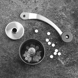 TabTime - Pill Crusher - Grinds Multiple Tablets into a Fine Powder - Ideal for Feeding Tubes Pets - Pilulier broyeur de comprimés en métal pour médicaments d