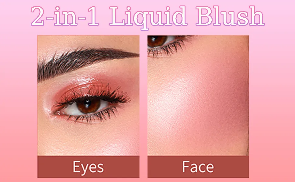 Matte Blush Liquid Makeup Lightweight Highlighter Blush Stick Natural Effect Liquid Blush Stick Waterproof Long Lasting For All Skin Types Natural Look (#04) - product information 21