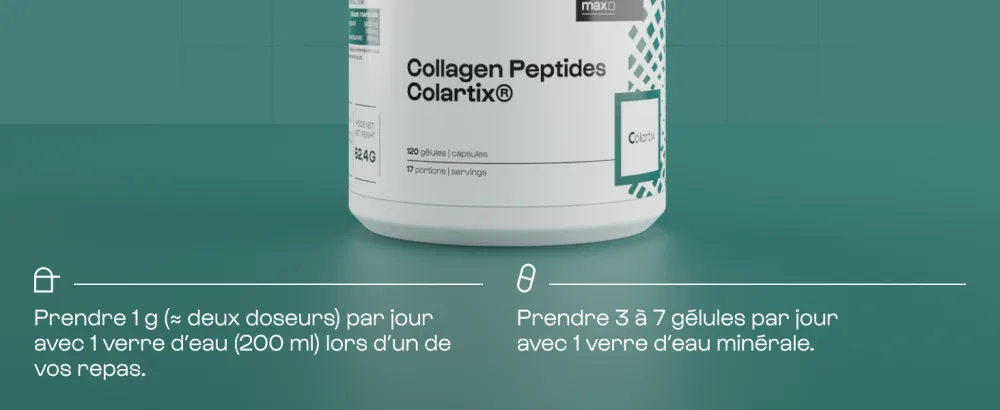 Nutrielement Colartix Collagen (Type 2) 400 capsules - Hydrolyzed collagen - 10 times stronger than Collagen Type 1 - Bones and Joints | By Nutrimuscle - nutrimuscle nutrielement collagene et acide hyaluronique vitamines, minéraux et compléments skincare