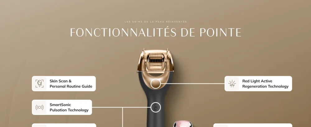GESKE | SmartAppGuided MicroNeedle Face Roller | 9 in 1 | with rose quartz | Microneedling | Professional Microneedling Device | Needle Roller | Face Beauty Roller | Micro Needles - product information 11