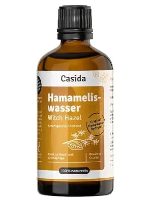 Casida Witch Hazel Water - herbal tonic water - for the face natural clarifying and soothing effect for combination skin - pharmacy quality - 100 ml - product information 19