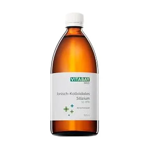 Vitabay Colloidal Silicon 50 PPM 500 ml Vegan - Highly Concentrated Organic Silicon (Purity 99.99%) - Store at room temperature - VM1617