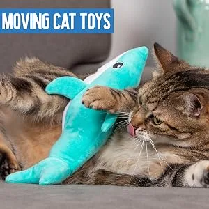 Pet Craft Supply Flipper Flopper Interactive Electric Realistic Flopping Wiggling Moving Fish Potent Catnip and Silvervine Cat Toys Wiggle Pickle - Pet Craft Supply Pickle Flipper Flopper Interactive Electric Realistic Flopping Wiggling Moving Fish