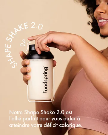 foodspring Creatine post-workout drink for muscle gain & maintain - 20g carbohydrates per serving and creatine monohydrate for muscle recovery (1000g | Cocoa) - shape shake 2.0
