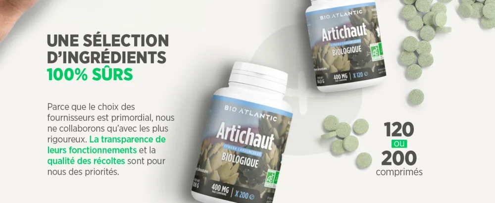 Organic Artichoke (Cynara scolymus) - 400 mg - 120 tablets - image 4