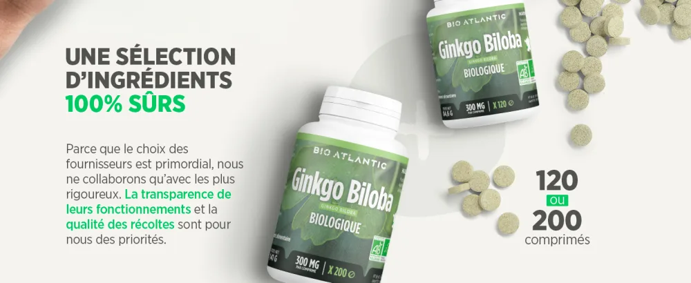 Ginkgo biloba Organic - 120 tablets of 300 mg - image 4