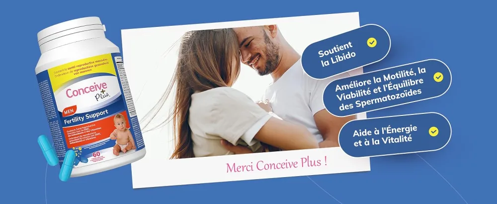 Conceive Plus Fertility Vitamins for Men - Stimulates Testosterone Increases Production - Zinc Folate Maca Root Selenium Pills - 60 Vegetarian Capsules - Conceive Plus Vitamines de fertilité pour homme - Stimule la testostérone