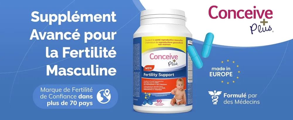 Conceive Plus Fertility Vitamins for Men - Stimulates Testosterone Increases Production - Zinc Folate Maca Root Selenium Pills - 60 Vegetarian Capsules - Conceive Plus Vitamines de fertilité pour homme - Stimule la testostérone