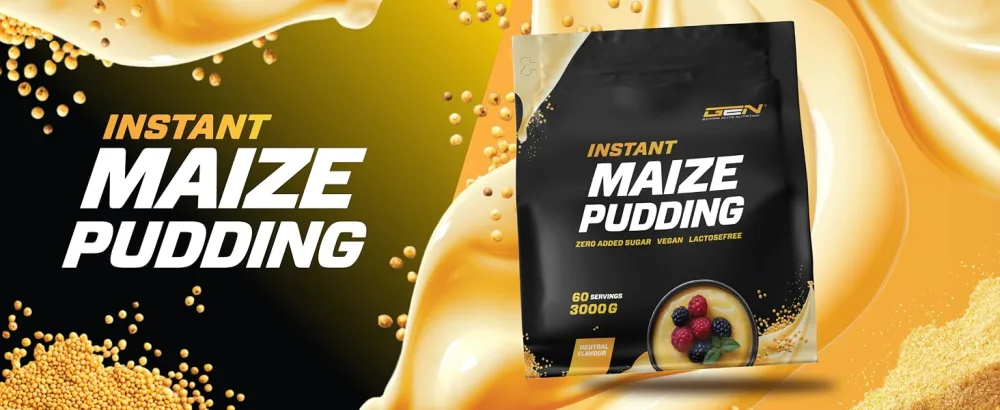 Maize Pudding Neutral 3kg - Sugar-free corn pudding - With complex carbohydrates - Creamy consistency - Quick and easy preparation - 100% corn - Vegan - Front