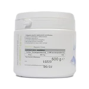 Benessence - Magnesium Citrate powder soluble - Food Integrator - 125 days integration- 500g - magnesio
