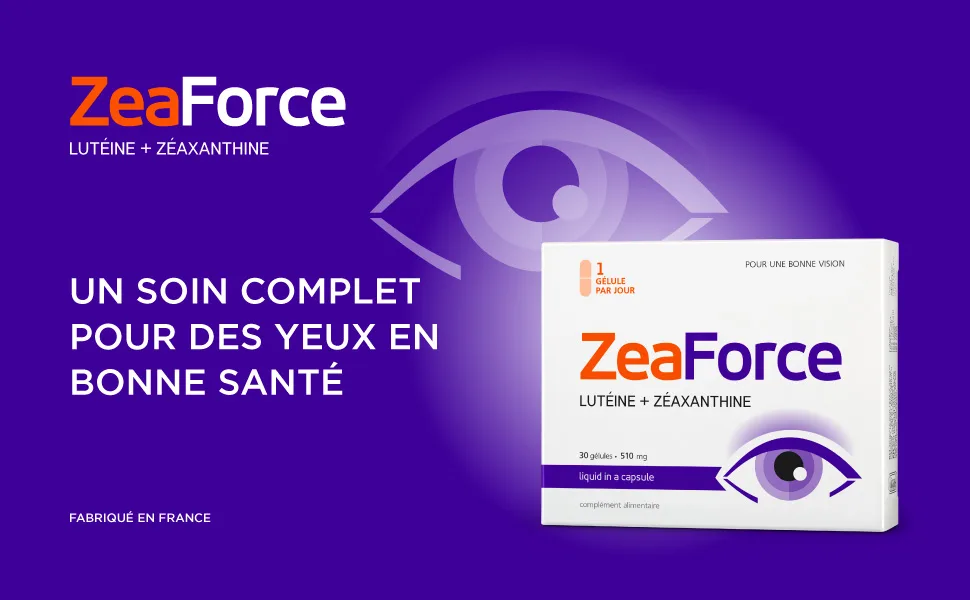 ZeaForce Healthy eyes with a daily capsule. Concentrated formula. Liquid formula for complete absorption and fast action laboratory tested - ZeaForce