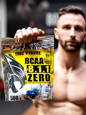 BCAA Powder 8.1.1 Zero Vegan Amino Acids Bodybuilding Your Ally For Effective Training Enhanced Performance 500 g French Laboratory Eric Favre (Blue Raspberry) - product information 8