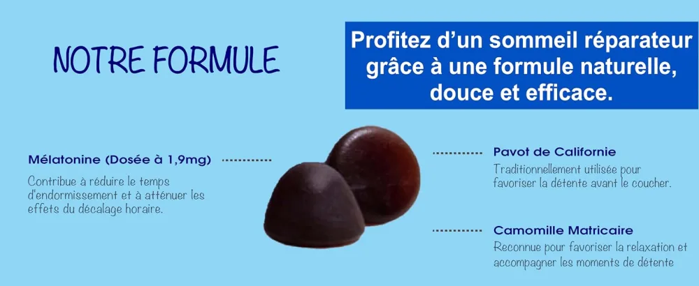 NAKURU | Sleep Gummies | Relax Range | Flavor: Raspberry + Blackcurrant | Made in France | Melatonin + California Poppy + Chamomile!  - énergie