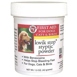Miracle Care Kwik Stop Styptic Solution Powder 1.5 oz. - kwik stop styptic