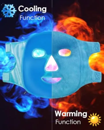 Cooling Face Mask Cold Gel Face Mask Refreshing Mask Hot and Cold Compress for the Face to Relieve Stress Can be used on both sides Reusable - product information 3