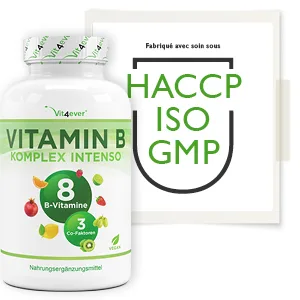 Vitamin B Complex 240 Capsules (8 Months) Up to 10 Times Dosed With Bio-Active Forms + Quatrefolic + Co-Factors Vegan - B-Komplex