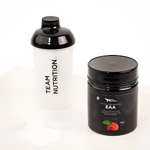 EAA TEAM NUTRITION | EAA Complex with 9 Essential Amino Acids | Optimal Assimilation | Aspartame Free | 250g | Promotes Muscle Mass Development | -French Brand - bcaa-information-produit