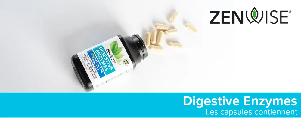 Zenwise Digestive Enzymes 60 Capsules Vegetarian Gluten Free Soy-Free Non-GMO - digestive enzymes contienne