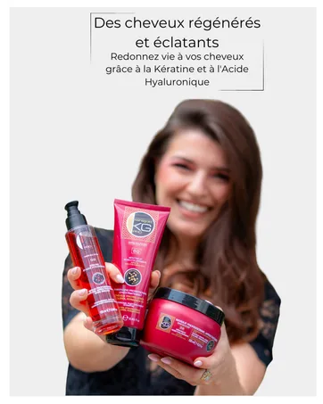KERAGOLD PRO - Ultimate Pack Expert Liss XL - Sulfate-Free with Keratin & Silk Protein - Shampoo 500 ml + Mask 500 ml + Serum 100 ml + Random Leave-In Treatment - Affiche_4