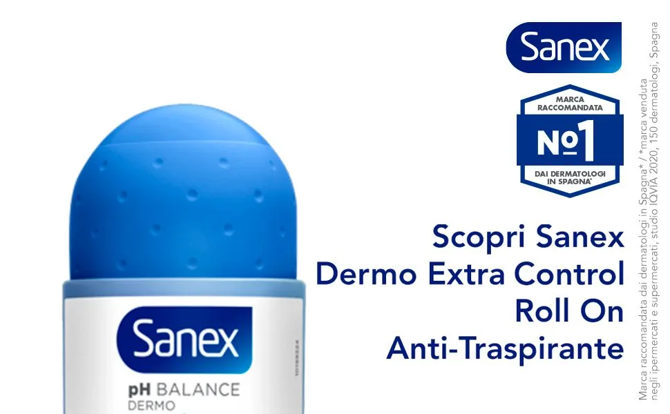 Sanex Roll-on Dermo Extra Control 50 ml Pack of 6 - Découvrez Sanex