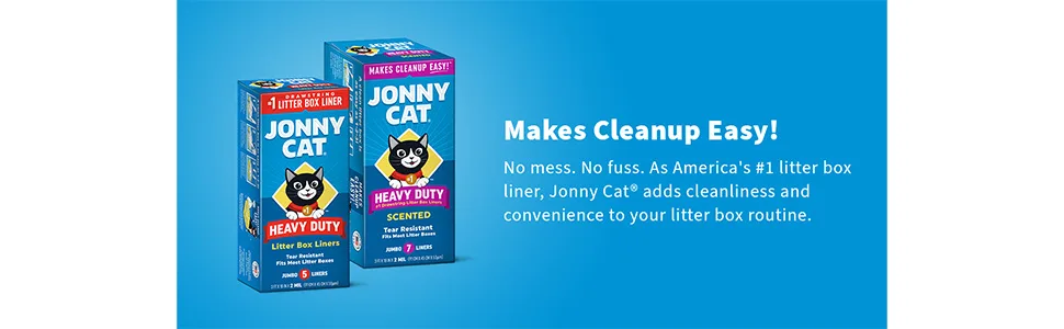 JONNY CAT Jumbo Liner 15 Count - Jonny Cat Heavy Duty Litter Box Liners