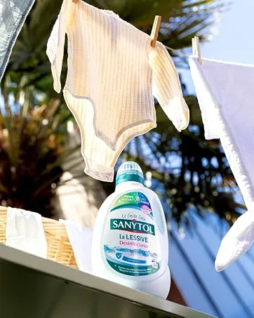 Sanytol - Bleaching Disinfectant Stain Remover Powder - 900g - Bactericide Virucidal - Bleach Free - Preserves Fibers and Co - sanytol